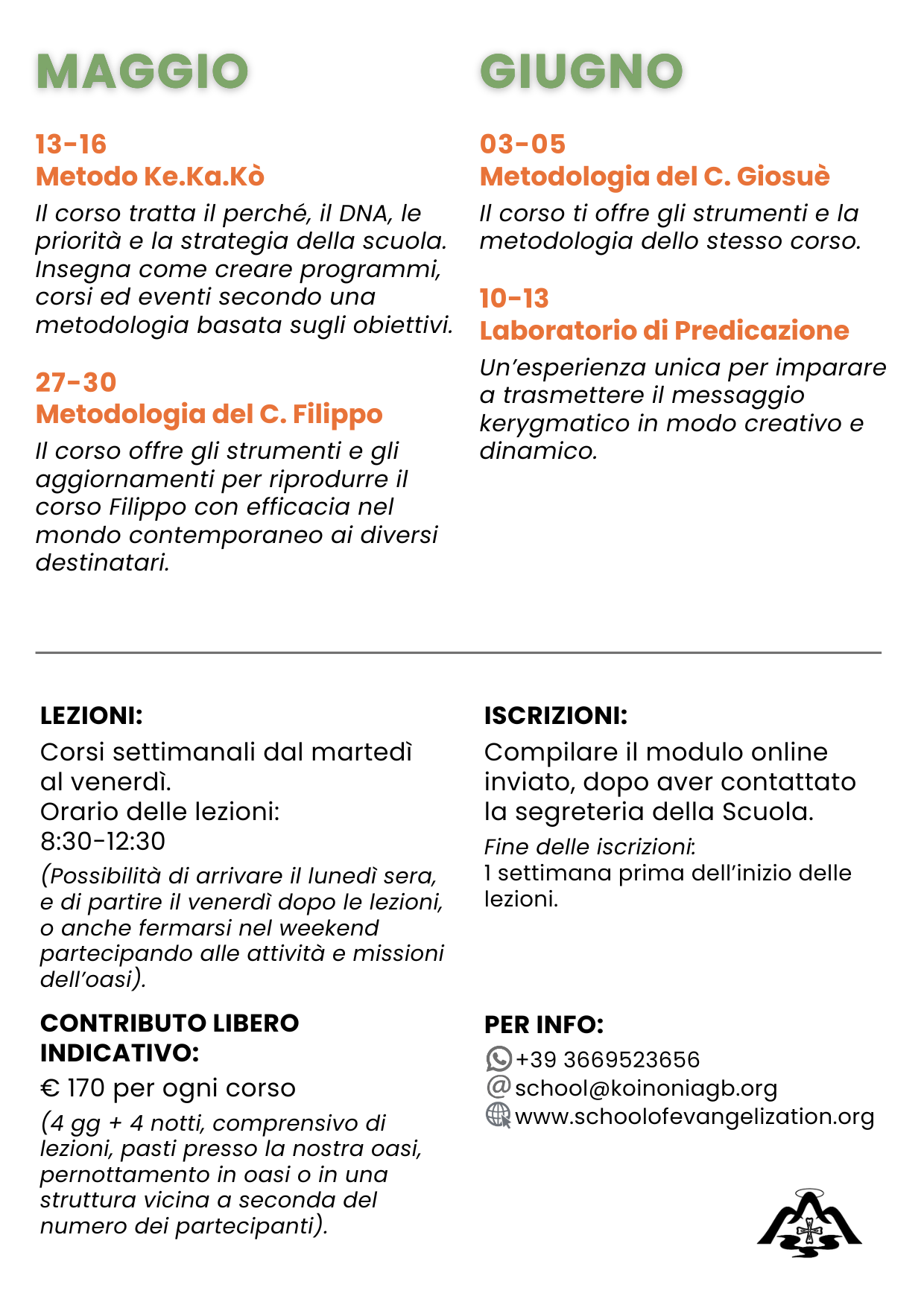 Corsi Maggio-Giugno 2025